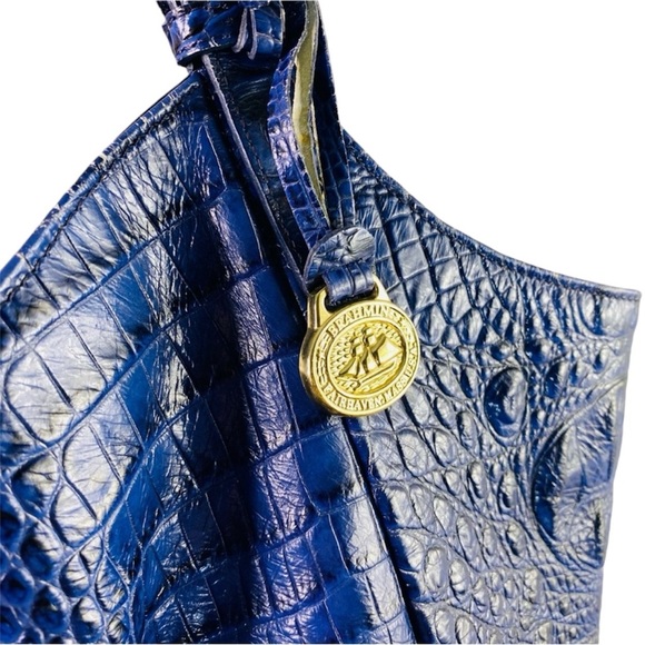 Brahmin Blue Croc Embossed Leather Tote Bag
Jaqueline - Picture 3 of 11